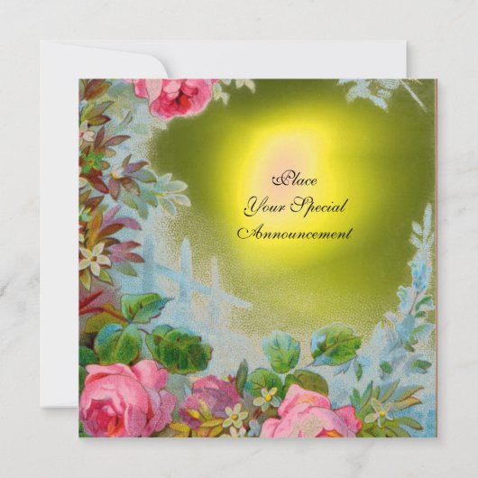 ROZE ROZEN & JASMINES , Gele Edelsteen Kaart (Achterkant)