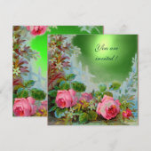 ROZE ROZEN & JASMINES Smaragdgroene Edelsteen Kaart (Voorkant / Achterkant)