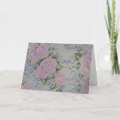 Roze Rozen  Kaart (Voorkant)