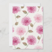 Roze Rozen Kaart (Voorkant)