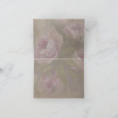 Roze rozen kaart (Binnen)