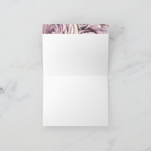 Roze Rozen Kaart (Binnen)