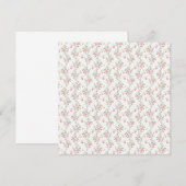 Roze Rozen Kaart (Voorkant / Achterkant)