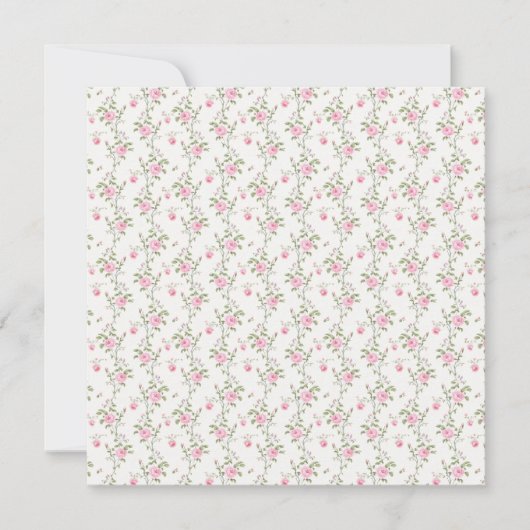 Roze Rozen Kaart (Voorkant)