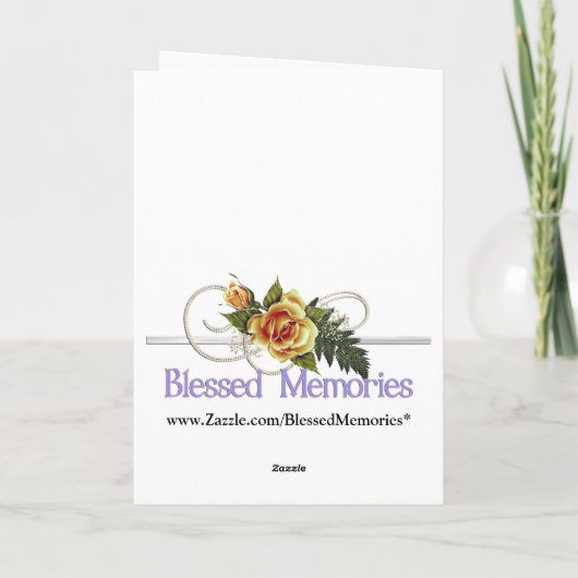 Roze Rozen Kaart (Achterkant)