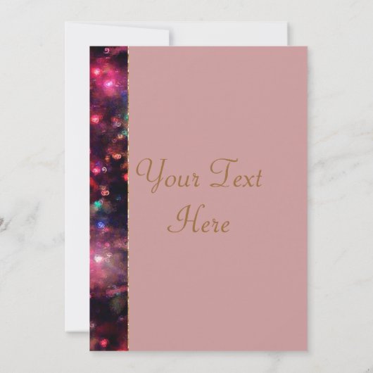 Roze rozen kaart (Achterkant)