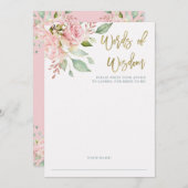  roze rozen | Kaart advies Vrijgezellenfeest (Voorkant / Achterkant)