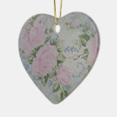 Roze Rozen  Keramisch Ornament (Links)