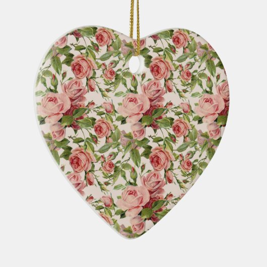   roze rozen keramisch ornament (Rechts)