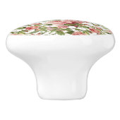 roze rozen keramische knop (Zijkant)