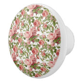 roze rozen keramische knop (Rechts)