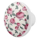 Roze rozen keramische knop (Rechts)