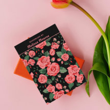 Roze Rozen Ketting Oorbel Sieraden Display Kaart