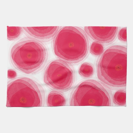 Roze Rozen Keuken Handdoeken (Horizontaal)