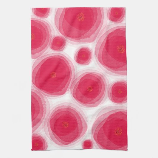 Roze Rozen Keuken Handdoeken (Verticaal)