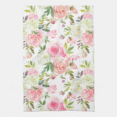 Roze rozen keukenhanddoeken (Verticaal)