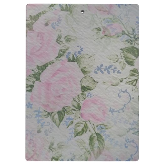 Roze Rozen Klembord (Achterkant)