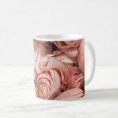Roze rozen koffiemok (Voorkant rechts)