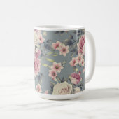 roze rozen koffiemok (Voorkant rechts)