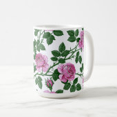 Roze Rozen Koffiemok (Voorkant rechts)