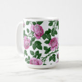 Roze Rozen Koffiemok (Voorkant links)