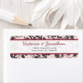 Roze rozen komen overeen met uitvindingen Retourad Etiket (Insitu)