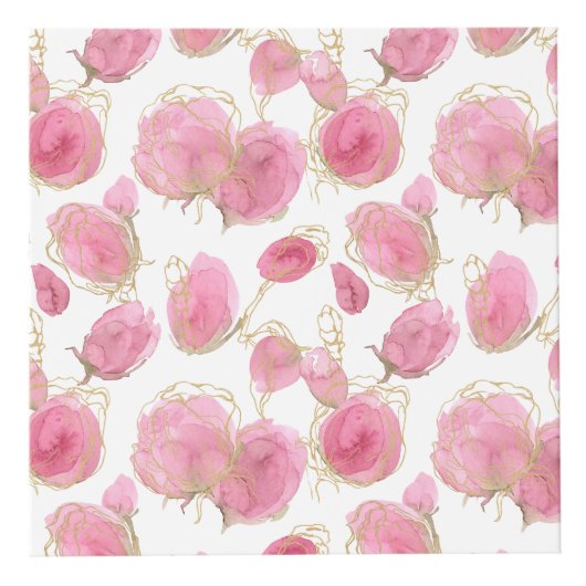 Roze rozen kubus (Voorkant)