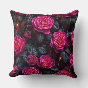 Roze rozen kussen