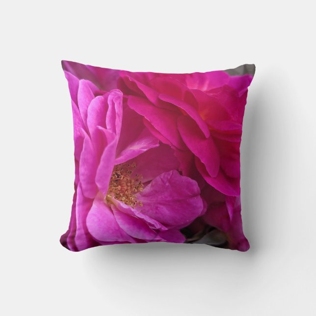 Roze Rozen Kussen (Voorkant)