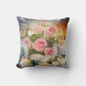 Roze rozen kussen (Voorkant)