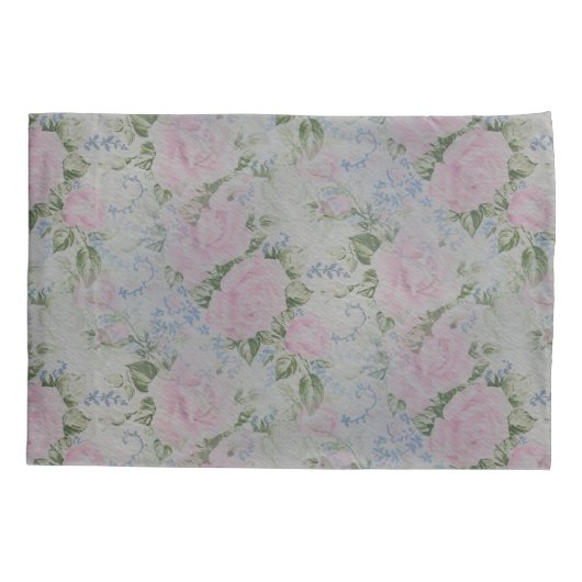 Roze Rozen  Kussensloop (Achterkant)