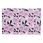 Roze rozen kussensloop (Achterkant)