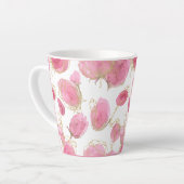 Roze rozen latte mok (Linkerhoek)