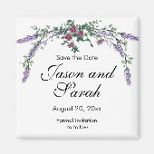 roze rozen lavendel eucalyptus magneet (Voorkant)