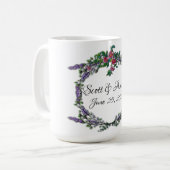  roze rozen Lavender Eucalyptus Koffiemok (Voorkant links)