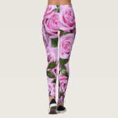 Roze Rozen Leggings (Achterkant)