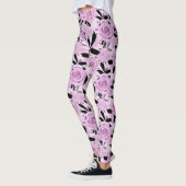 Roze rozen leggings (Links)