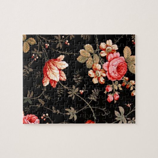 roze rozen legpuzzel (Horizontaal)