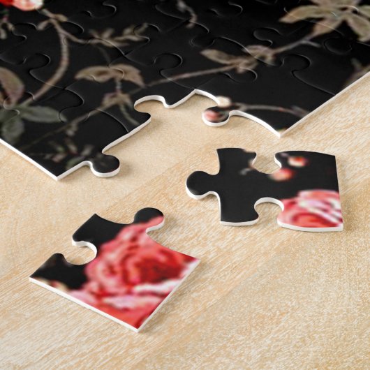 roze rozen legpuzzel (Zijkant)