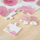 Roze rozen legpuzzel (Zijkant)