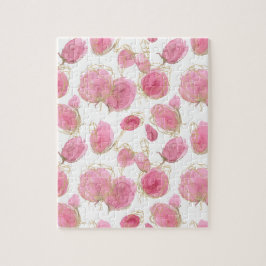 Roze rozen legpuzzel