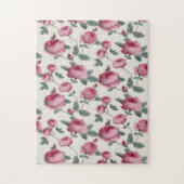 Roze rozen legpuzzel (Verticaal)