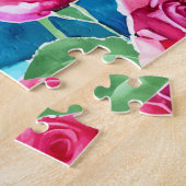 Roze Rozen Legpuzzel (Zijkant)