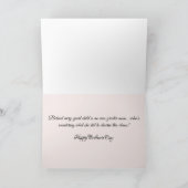 Roze rozen 'LIEFDE' Moederdag wenskaart Kaart (Binnen)