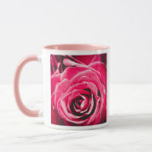 Roze Rozen Liefhebben 11oz Tweekleurige Mok Roze (Links)