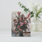 Roze rozen | Lovis Corinth Briefkaart (Staand voorkant)