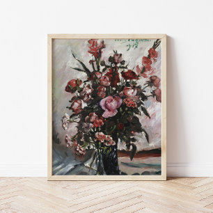 Roze rozen   Lovis Corinth Poster