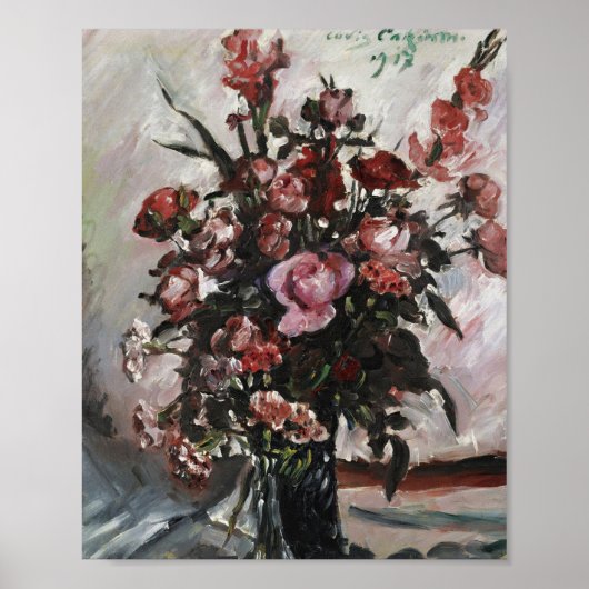Roze rozen | Lovis Corinth Poster (Voorkant)
