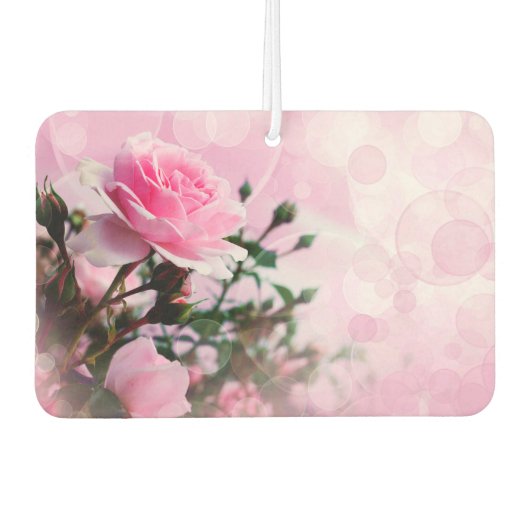 Roze rozen luchtverfrisser (Voorkant)