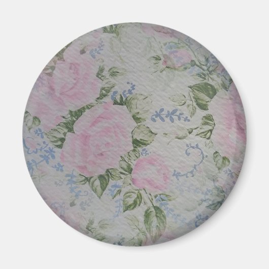 Roze Rozen Magneet (Voorkant)